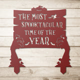 Halloween Zombie Hands Holding the Personalized Board Metal Sign with Stakes