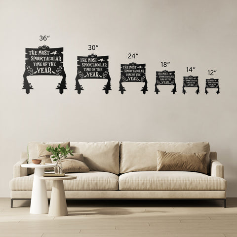 Halloween Zombie Hands Holding the Personalized Board Metal Sign with Stakes