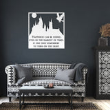Happiness Dumbledore HP Castle Quote Metal Sign