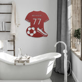 Personalized Soccer Jersey Metal Sign 1
