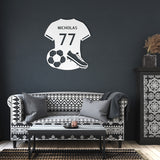 Personalized Soccer Jersey Metal Sign 1