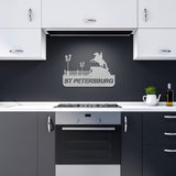 St Petersburg Metal Wall Art