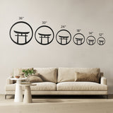 Torii Gate Metal Wall Art
