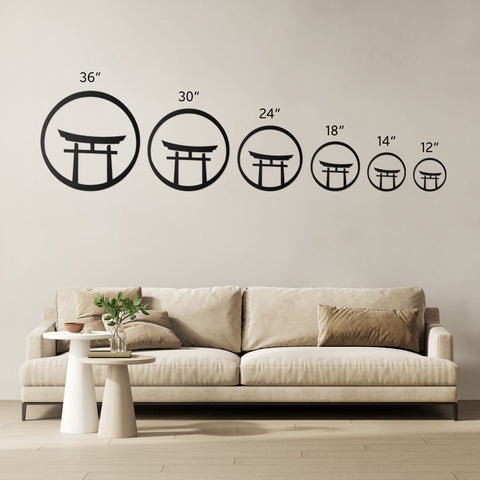Torii Gate Metal Wall Art