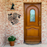 Triskelion Floral Metal Wall Art