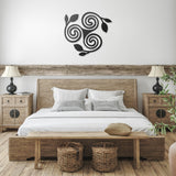 Triskelion Floral Metal Wall Art