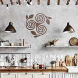Triskelion Floral Metal Wall Art