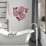 Triskelion Floral Metal Wall Art