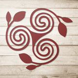Triskelion Floral Metal Wall Art