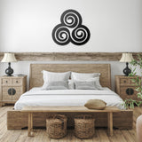 Triskelion Spiral Metal Wall Art