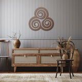 Triskelion Spiral Metal Wall Art