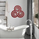 Triskelion Spiral Metal Wall Art
