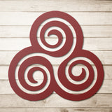Triskelion Spiral Metal Wall Art