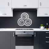 Triskelion Spiral Metal Wall Art