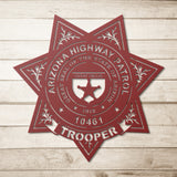 Trooper Police Armed Forces Custom Metal Sign
