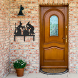 Witches with Cauldron Metal Yard Stake