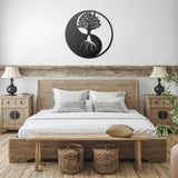 Yin Yang Tree of Life Metal Wall Art