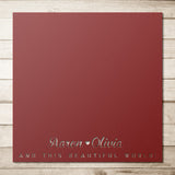 You, Me and this beautiful world Personalized Couple Magnetic Board