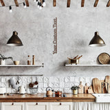 Your Custom Text Vertical Metal Wall Art