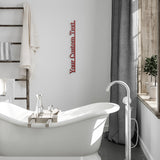 Your Custom Text Vertical Metal Wall Art