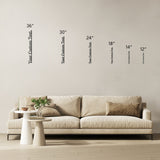 Your Custom Text Vertical Metal Wall Art
