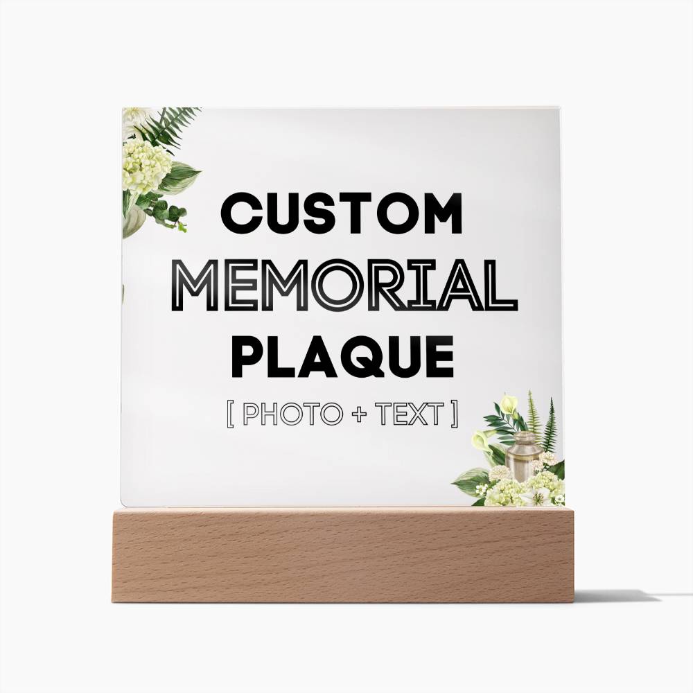 Custom Memorial Plaque