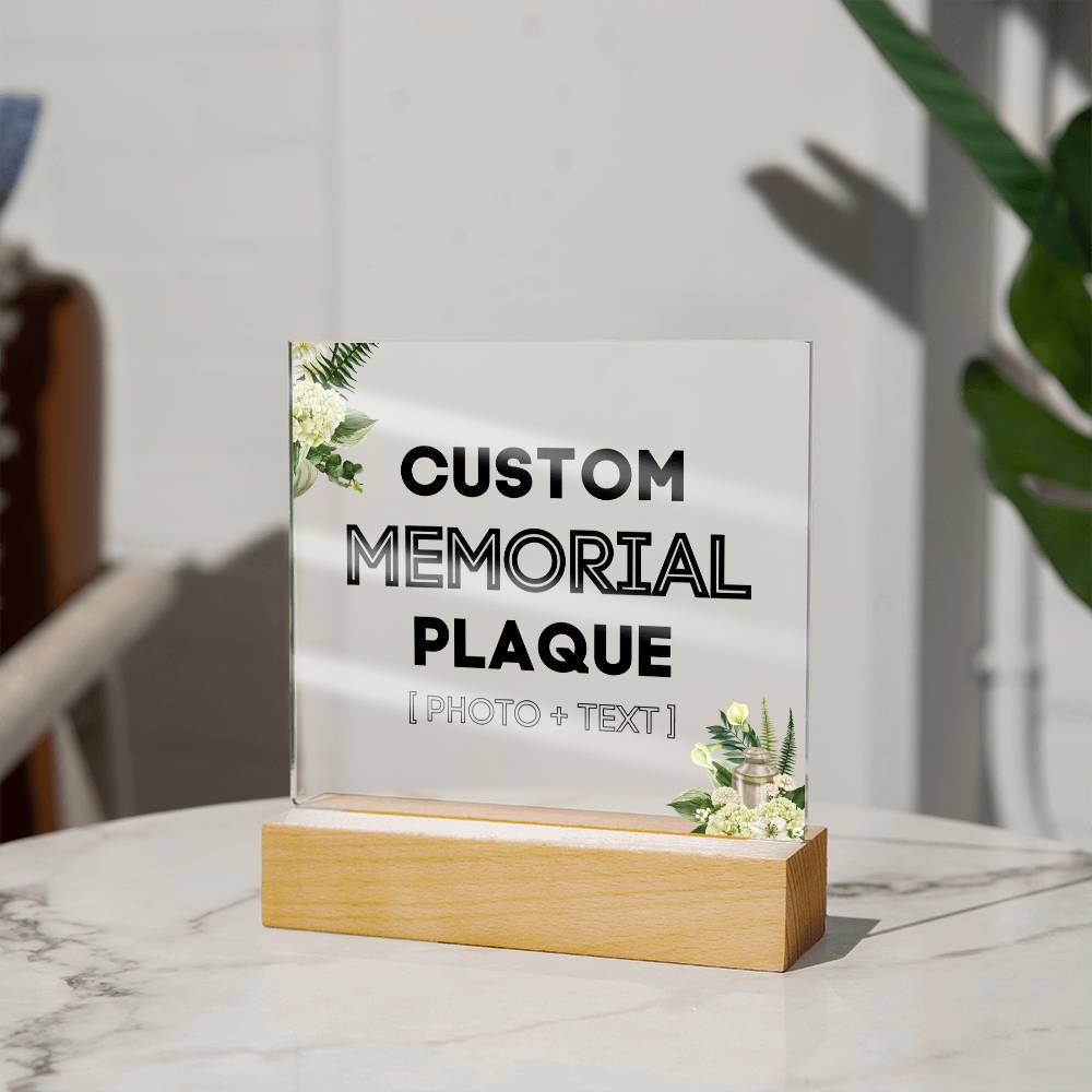 Custom Memorial Plaque