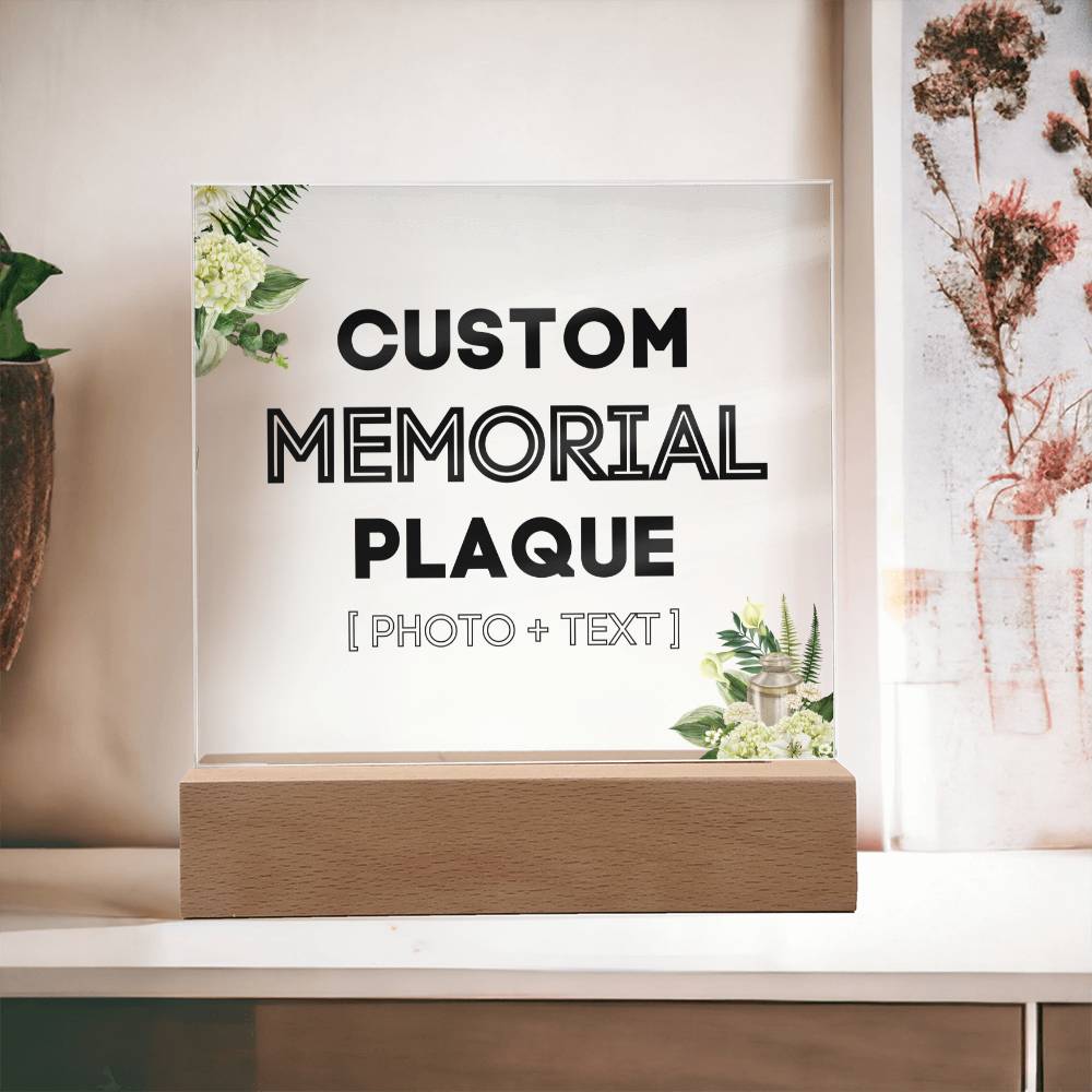 Custom Memorial Plaque