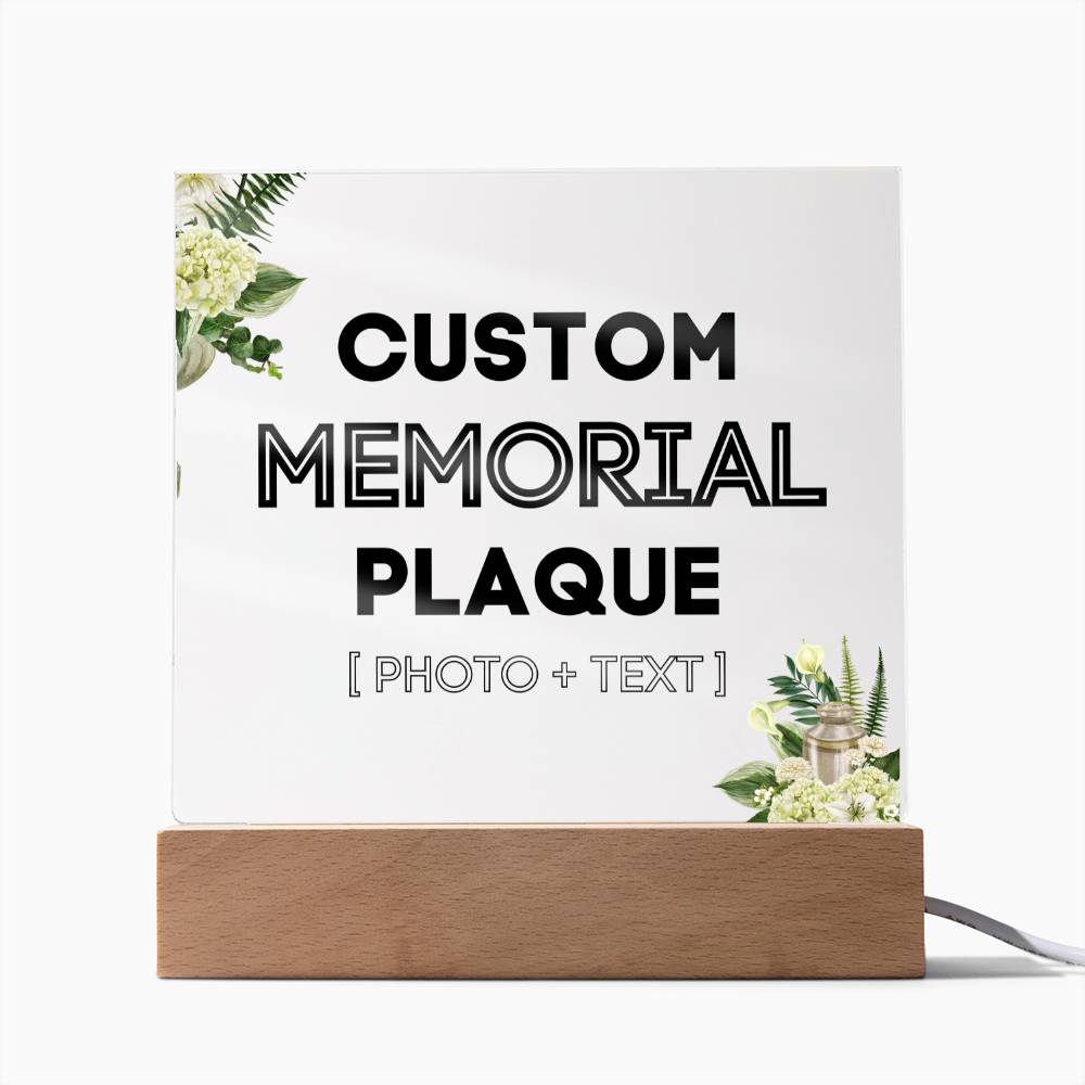 Custom Memorial Plaque