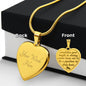 Knight in Shining Armor - Pipeliner Engraved Heart Necklace