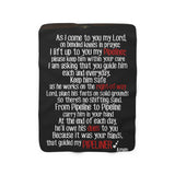 As I Come to You My Lord - Pipeliner Wife Prayer Sherpa Fleece Blanket