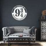 Platfrom 9 3/4 Wizards Welcome Metal Sign