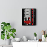 Pipeline US Flag Vertical Canvas