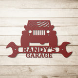 American Jeep Metal Wall Art