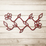 Aquarius Floral Metal Wall Art