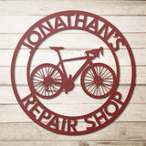 Bicycle Repair Shop Metal Sign