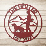 Bird Hunting With Dog Metal Wall Art