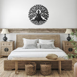 Buddha Tree of Life Metal Wall Art