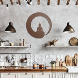 Buddha Zen Circle Metal Wall Art