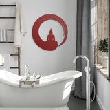 Buddha Zen Circle Metal Wall Art
