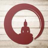 Buddha Zen Circle Metal Wall Art