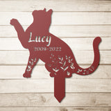 Cat Memorial Paw Stake