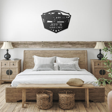 Classic Ford Mustang Metal Wall Art