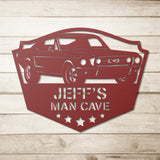 Classic Ford Mustang Metal Wall Art