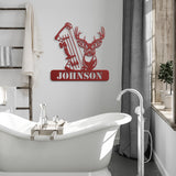 Compound Bow Hunting Metal Wall Art