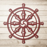 Dharma Chakra Metal Wall Art