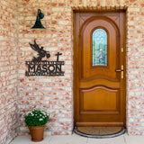 Dirt Biker Wings Memorial Metal Wall Art