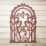 Doors of Durin Tolkien Gate LOTR Metal Wall Art