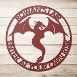 Dragon Ring Metal Wall Art