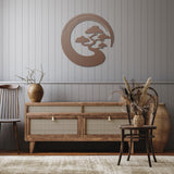 Enso Bonsai Metal Wall Art